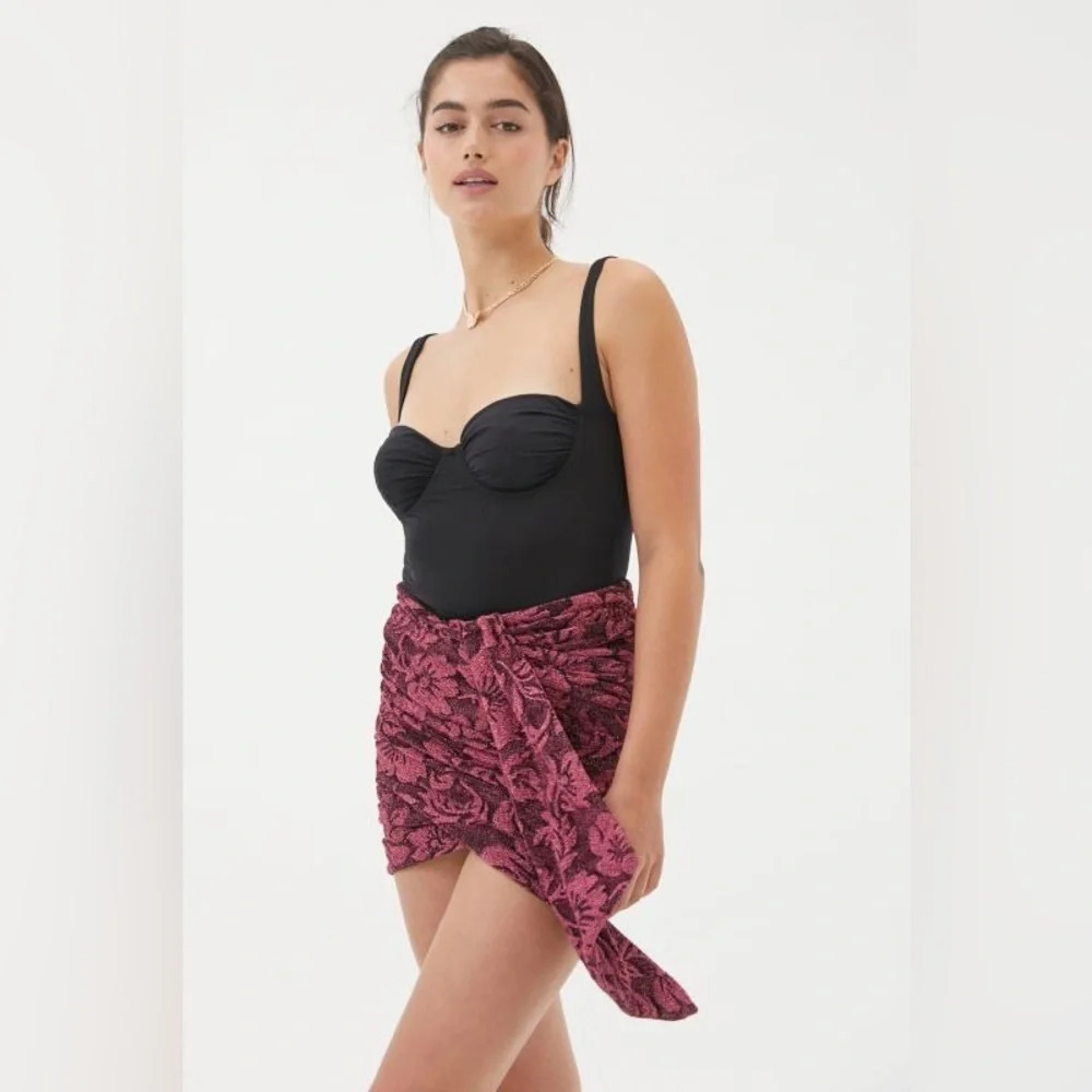 Nwt For Love And Lemons Shailee Metallic Mini Skirt